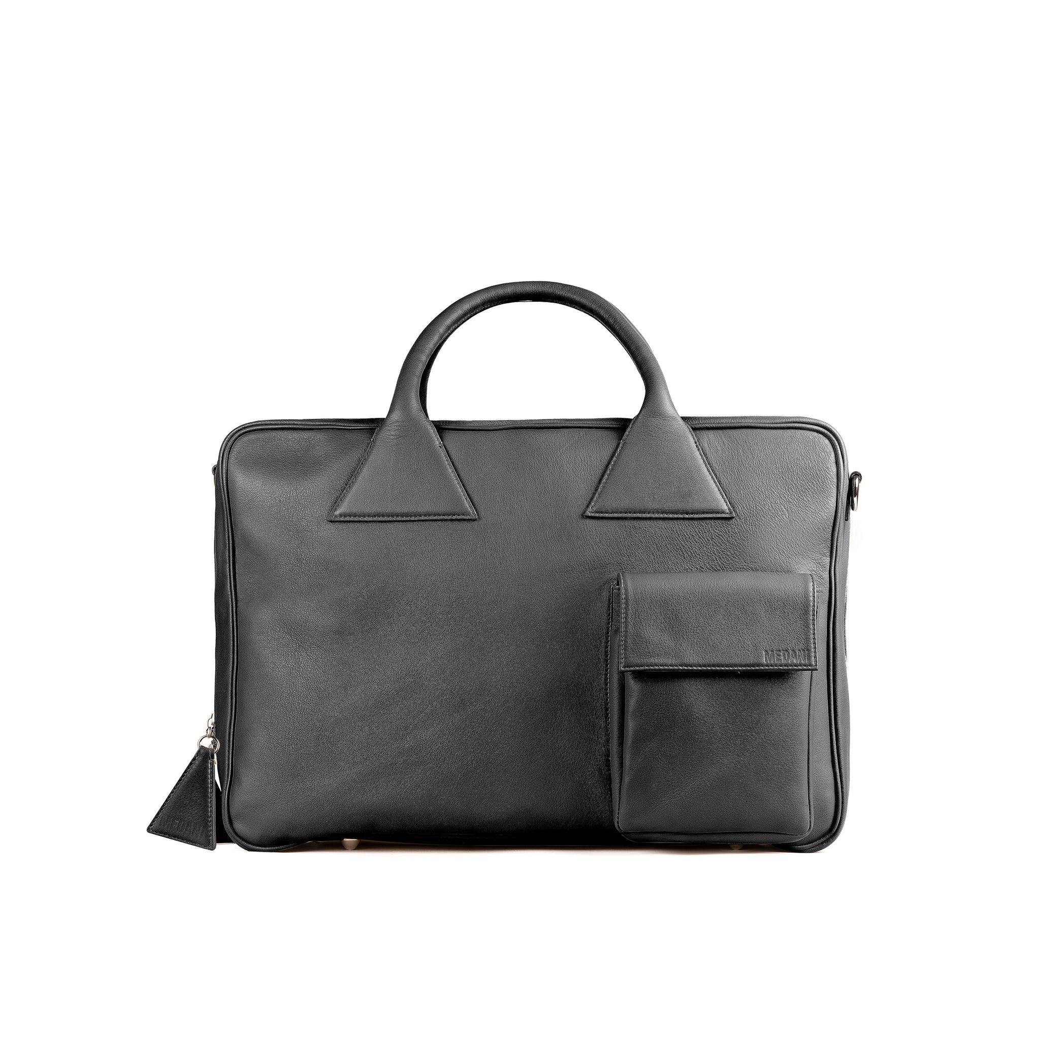 Loewe Goya Full-grain Leather Briefcase In Black